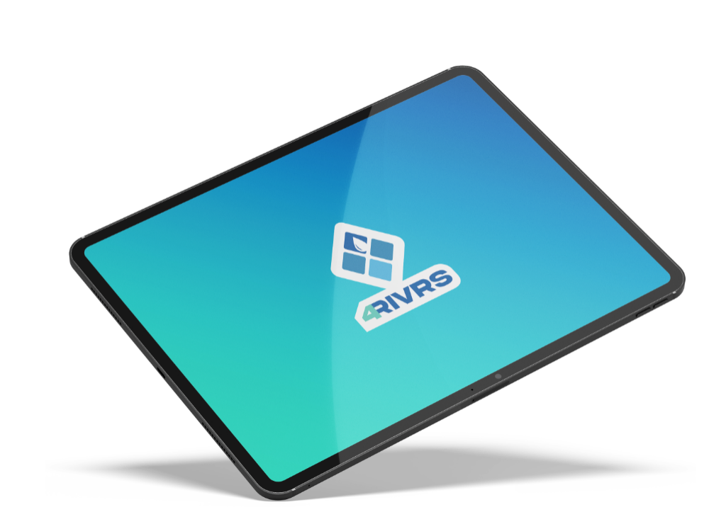 4RIVRS mobile SWPPP software app displayed on a digital tablet
